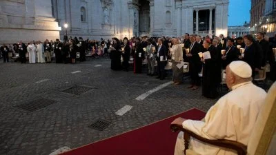 An Ecumenical Prayer Vigil took place on Friday, 11 October, in the Square of the Roman Protomartyrs at the Vatican, attended by Pope Francis and participants in the second session of the XVI Ordinary General Assembly of the Synod of Bishops from 2-27 October 2024