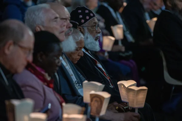 During the 2024 Synod, the fraternal delegates and other Synod participants gathered in the Vatican's Protomartyr's Square for an Ecumenical Prayer Service