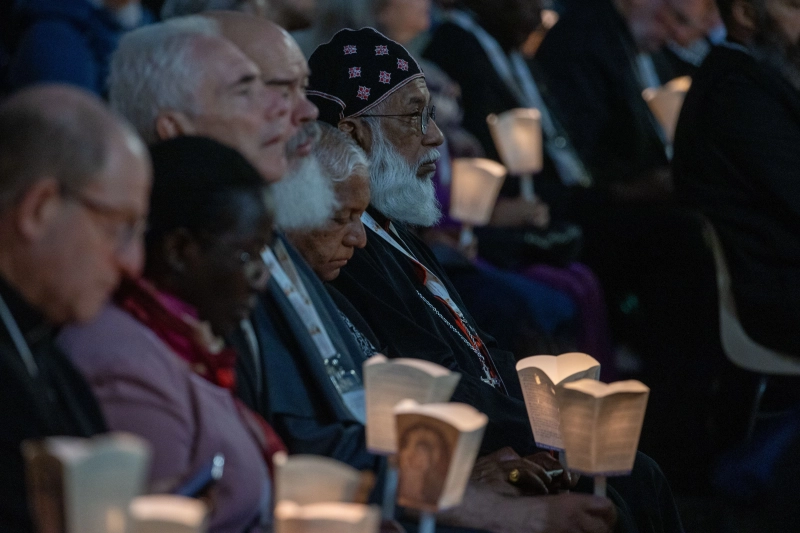 During the 2024 Synod, the fraternal delegates and other Synod participants gathered in the Vatican's Protomartyr's Square for an Ecumenical Prayer Service