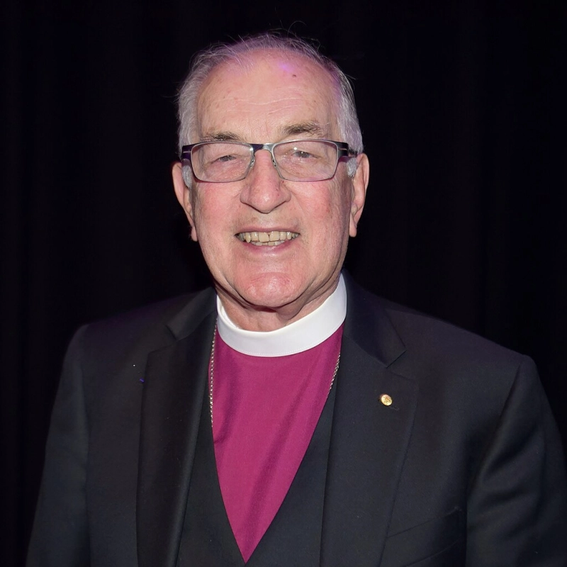 Portrait of Peter Carnley, former Anglican Archbishop of Perth and Primate of Australia, at an Anglican Schools Commission dinner at the Hyatt Regency Hotel, Perth