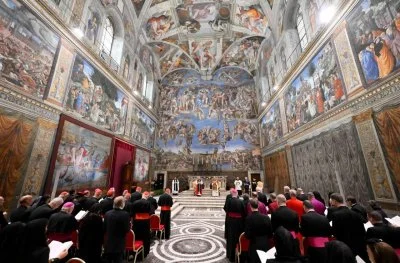 An ecumenical prayer service was held today in the Sistine Chapel with Pope Leo XIV and Archbishop Stephen Cottrell (York, UK) on the occasion of the state visit of King Charles III