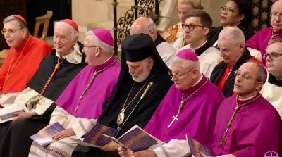 Ecumenical guests seated at the installation of the new Archbishop of Canterbury, Sarah Mullally